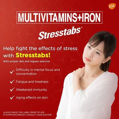 Stresstabs Multivitamins + Iron 30 Tablets