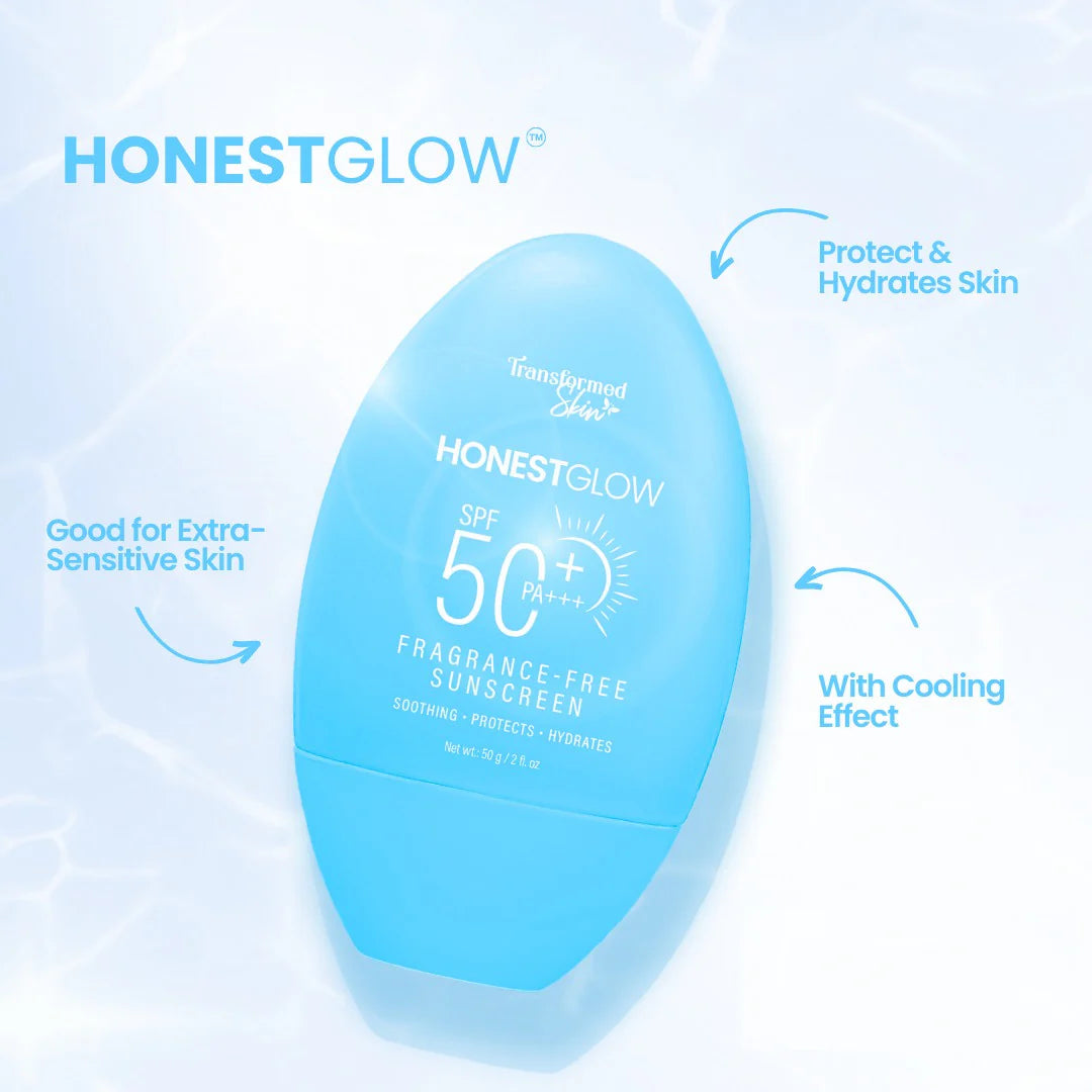 HonestGlow Fragrance-Free Sunscreen SPF50