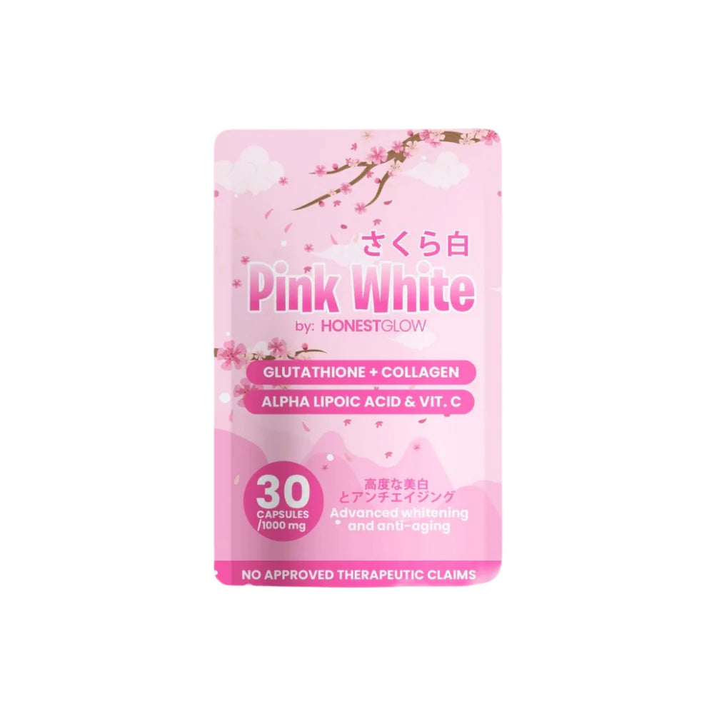 Pink White Glutathione + Collagen Capsules by HonestGlow