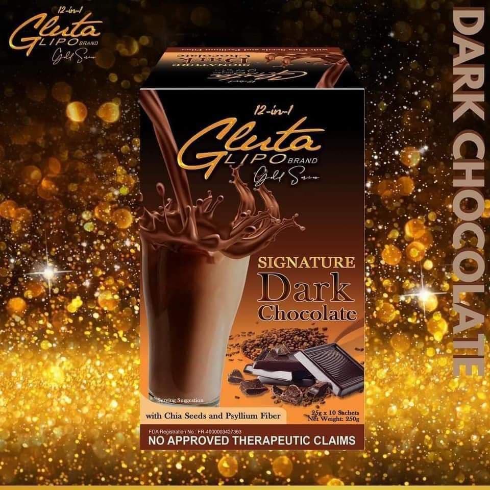 GlutaLipo 12-in-1 Gold Series Signature Dark Chocolate