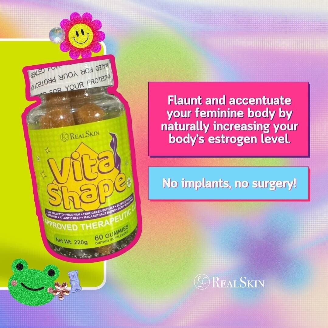 Real Skin Vita Shape Breast and Butt Enhancer Gummies